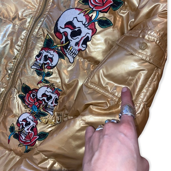 RARE ED HARDY PUFFER - Picture 3 of 4